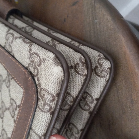 Authentic Vintage Gucci GG Monogram Supreme Sherry Web Ophidia Accordion Bag - Picture 13 of 14